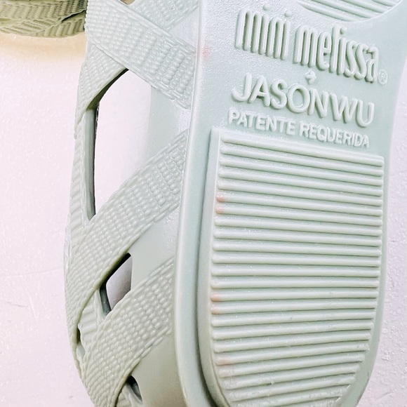 ♥️HP MINI MELISSA + Jason Wu Jean Mary Jane Flat Sz 6 Baby Green Jellies NWOT - Picture 9 of 10
